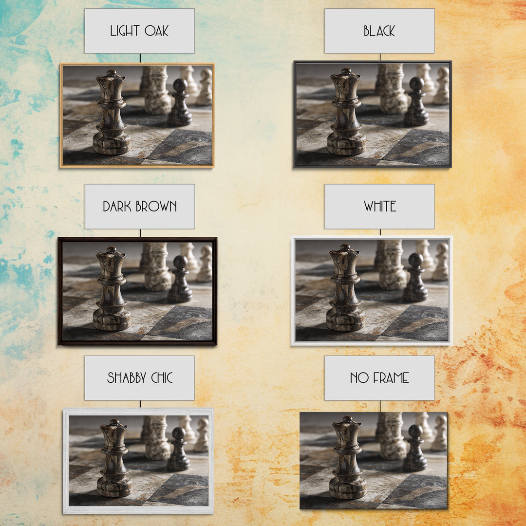 Single Chess King Canvas Print, Law Office Art, Bookish Wall Art, Office Decor, Fine Art, Counsel, Lawyer Office Decor, LOA-3x2-98