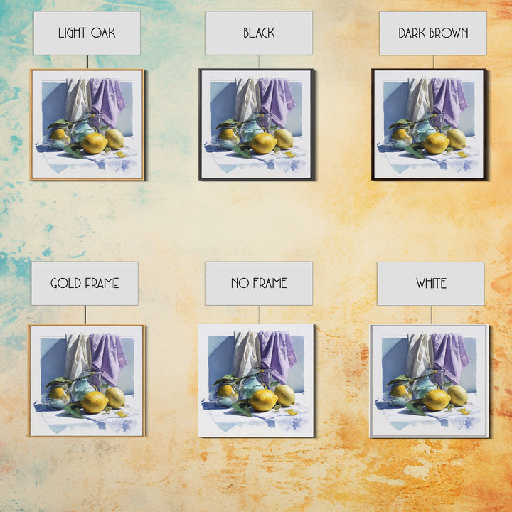 Lemon and Clean Linen Still Life Canvas Print, Laundry Room Art, Printable Art, Living Room Decor, Clean, Whimsical Art, LRA-1x1-3
