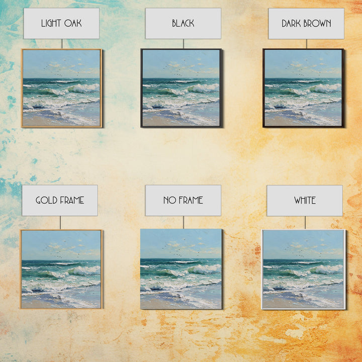 Elegant Moonlit Ocean Horizon Canvas Print, Master Bedroom, Wedding Decor, Bedroom Decor, Sanctuary, Rustic Home Decor, MAS-1x1-97