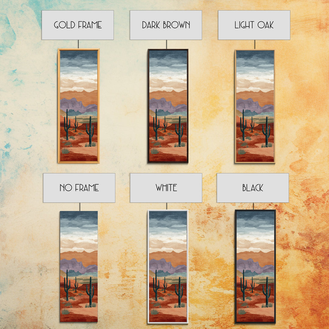 Quiet Desert Dusk Framed Canvas Print, Master Bedroom, Modern Decor, Bedroom Decor, Fine Art, Sanctuary, Wall Decor, Art Print, MAS-1x3-70