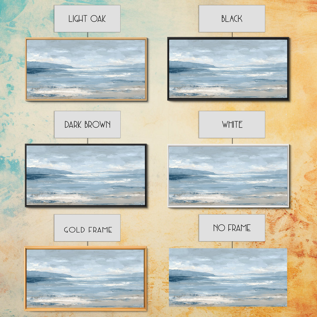 Hotel Coastal Landscape Canvas Print, Master Bedroom, Large Wall Art, Bedroom Decor, Watercolor Art, Sanctuary, Bedroom Prints, MAS-2x1-41