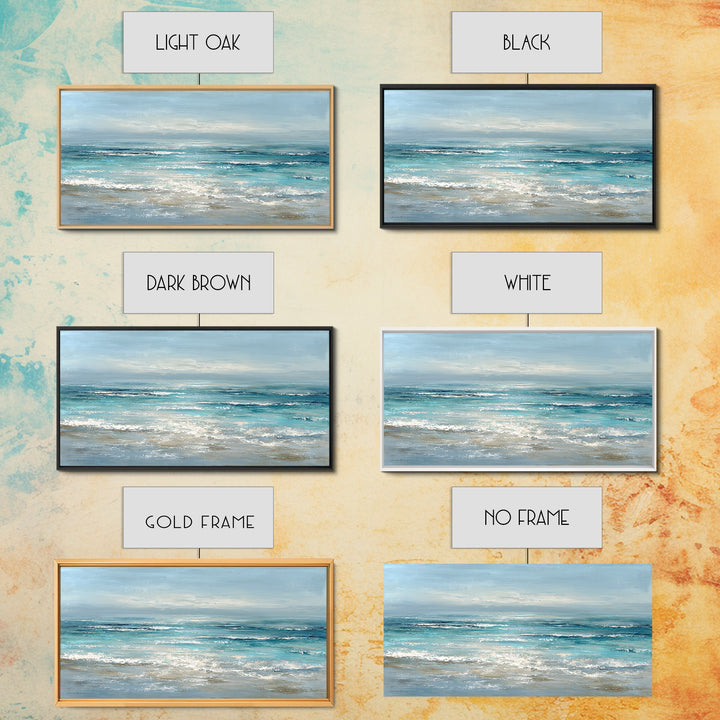 Hotel Coastal Landscape Framed Canvas Print, Master Bedroom, Canvas Print, Bedroom Decor, Sanctuary, Above Bed Wall Art, MAS-2x1-65