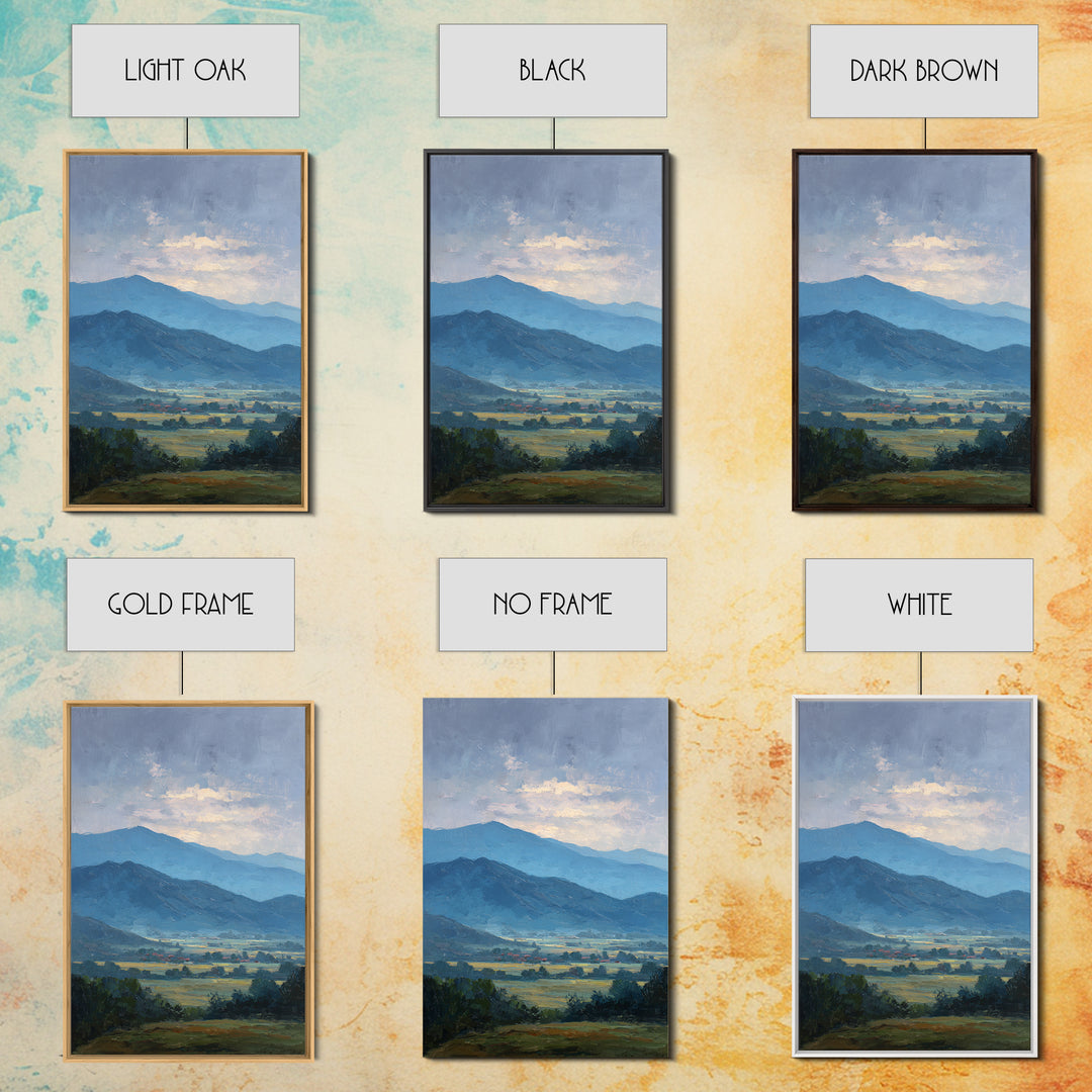 Soft Mountain Ridge Framed Canvas Print, Master Bedroom, Wedding Decor, Bedroom Decor, Fine Art, Sanctuary, Rustic Home Decor, MAS-2x3-21