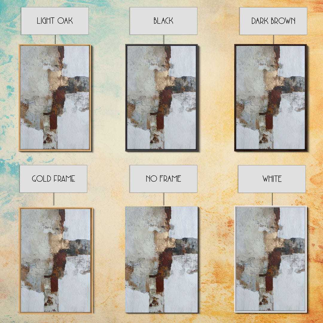 Large Cream Abstract Framed Canvas Print, Master Bedroom, Bedroom Decor, Sanctuary, Living Room Prints, Wall Decor Bedroom, MAS-2x3-25
