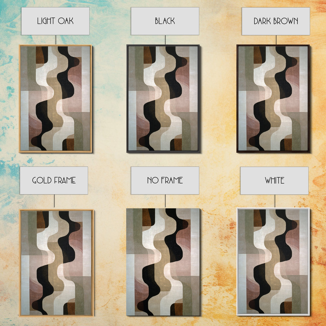 Abstract Wave Forms Framed Canvas Print, Master Bedroom, Wall Decor, Bedroom Decor, Fine Art, Sanctuary, Farmhouse Wall Decor, MAS-2x3-52