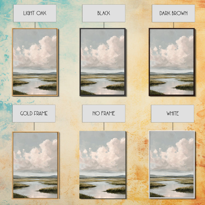 Blush and Taupe Cloudscape Canvas Print, Master Bedroom, Canvas Print, Bedroom Decor, Abstract Art, Sanctuary, MAS-2x3-86