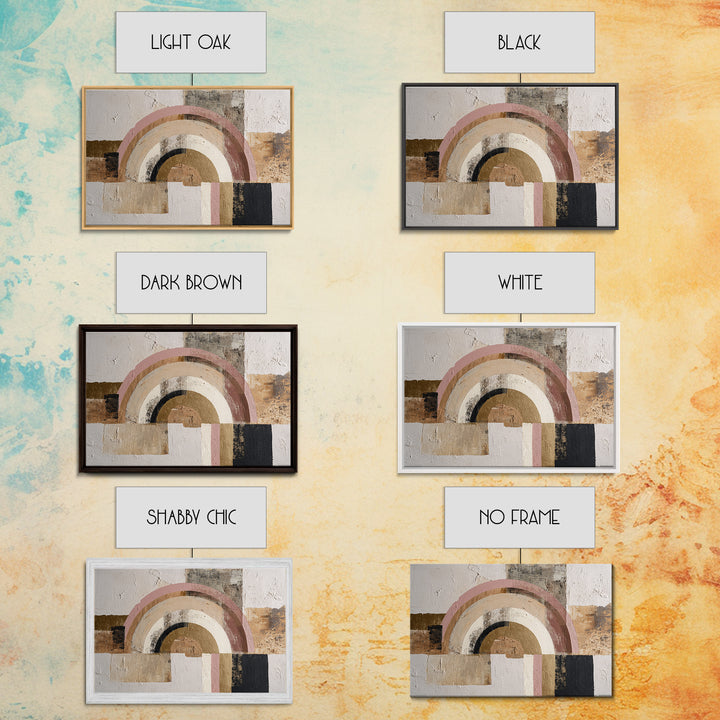 Gold Accented Abstract Arches Canvas Print, Master Bedroom, Wall Art Bedroom, Bedroom Decor, Sanctuary, Statement Artwork, MAS-3x2-12
