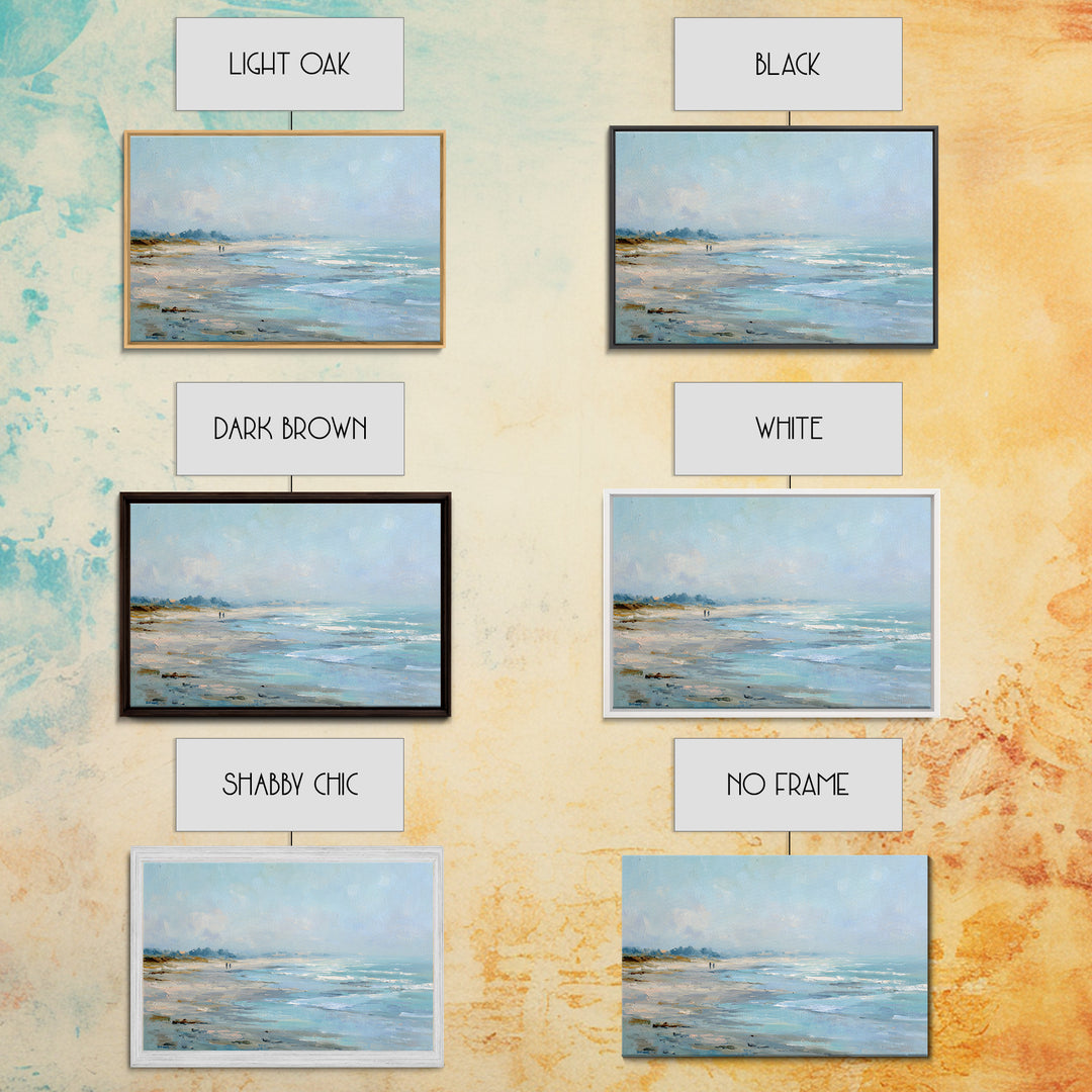 Hotel Coastal Landscape Framed Canvas Print, Master Bedroom, Set of 2 Prints, Bedroom Decor, Fine Art, Sanctuary, MAS-3x2-25