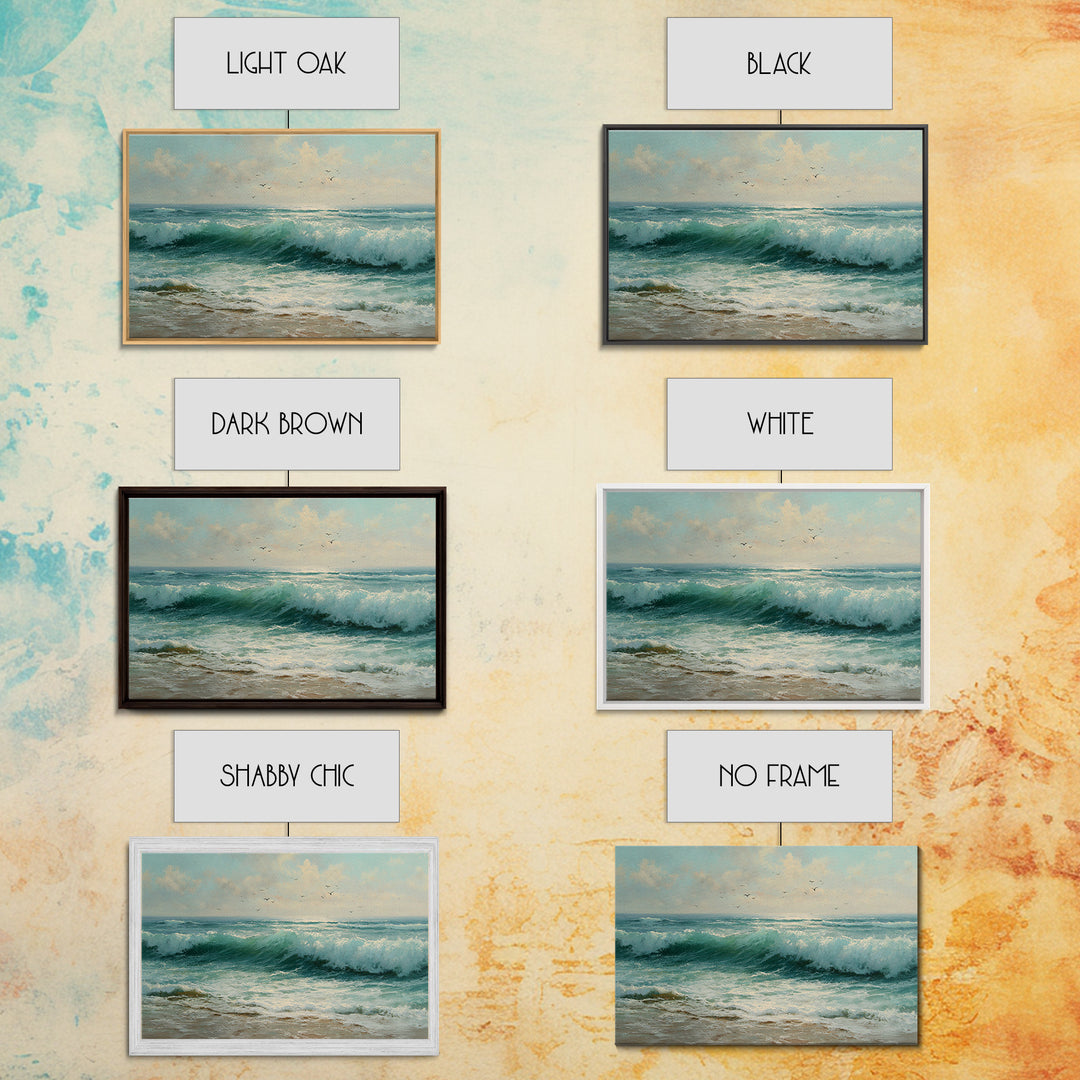 Elegant Moonlit Ocean Horizon Canvas Print, Master Bedroom, Modern Decor, Bedroom Decor, Fine Art, Sanctuary, Wall Decor, MAS-3x2-29