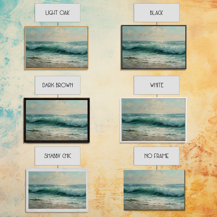 Elegant Moonlit Ocean Horizon Canvas Print, Master Bedroom, Modern Decor, Bedroom Decor, Fine Art, Sanctuary, Wall Decor, MAS-3x2-29