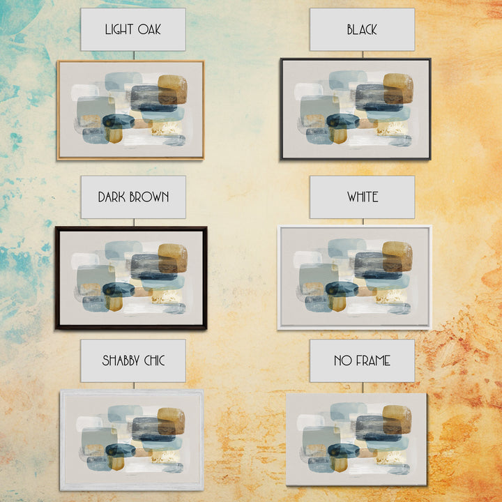 Minimal Stone Shapes Canvas Print, Master Bedroom, Minimalist Decor, Bedroom Decor, Fine Art, Sanctuary, Farmhouse Decor, MAS-3x2-68