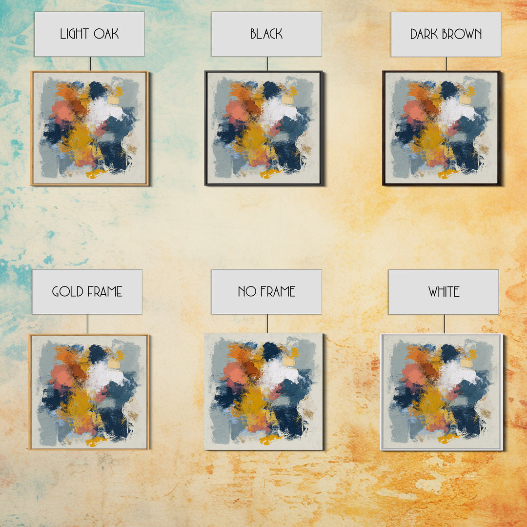 Chaotic Joyful Abstract Canvas Print, Maximalist Art, Unique Wall Art, Living Room Decor, Fine Art, Maximal, Fine Art Print, MAX-1x1-22