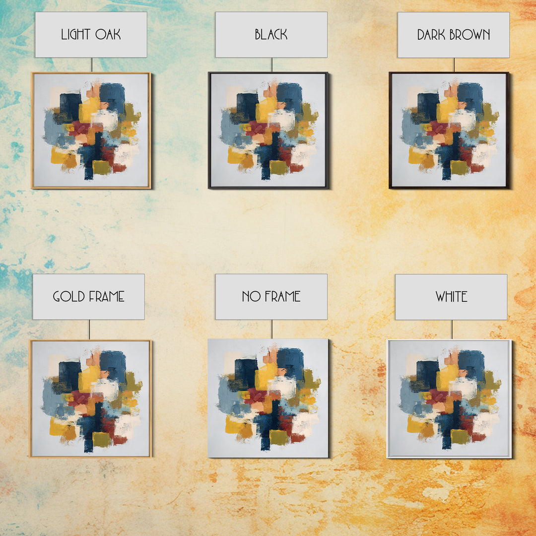 Chaotic Joyful Abstract Canvas Print, Maximalist Art, Modern Decor, Living Room Decor, Abstract Art, Maximal, Wall Decor, MAX-1x1-94