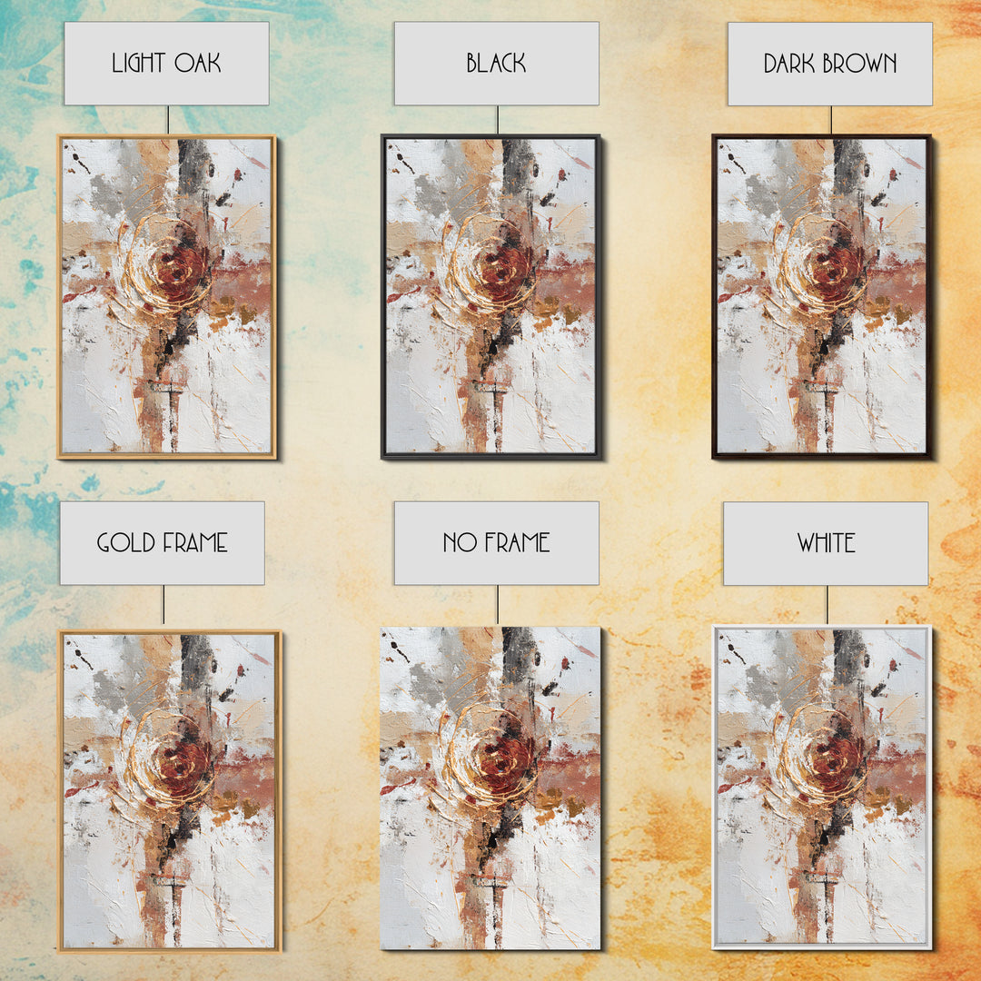 Chaotic Joyful Abstract Framed Canvas Print, Maximalist Art, Minimalist Decor, Living Room Decor, Maximal, Art Nouveau, MAX-2x3-6