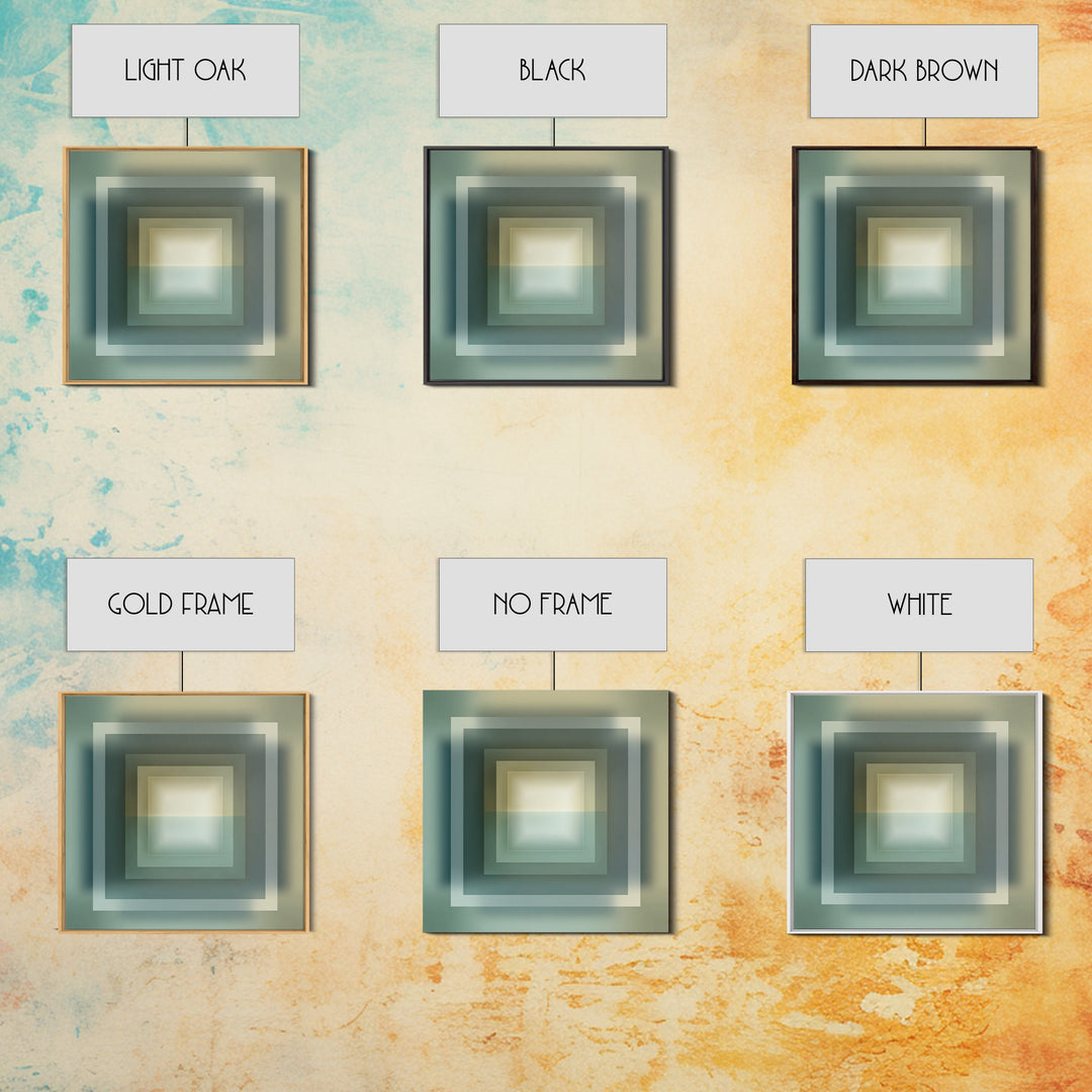 Soft Chakra Color Gradient Without Symbols Overload Canvas Print, Meditation Art, Psychedelic Art, Living Room Decor, Stillness, MED-1x1-58
