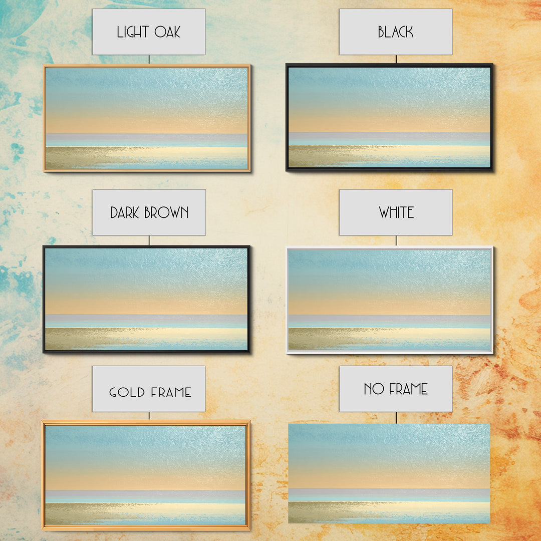 Soft Chakra Color Gradient Without Symbols Overload Canvas Print, Meditation Art, Art Deco, Living Room Decor, Stillness, MED-2x1-78