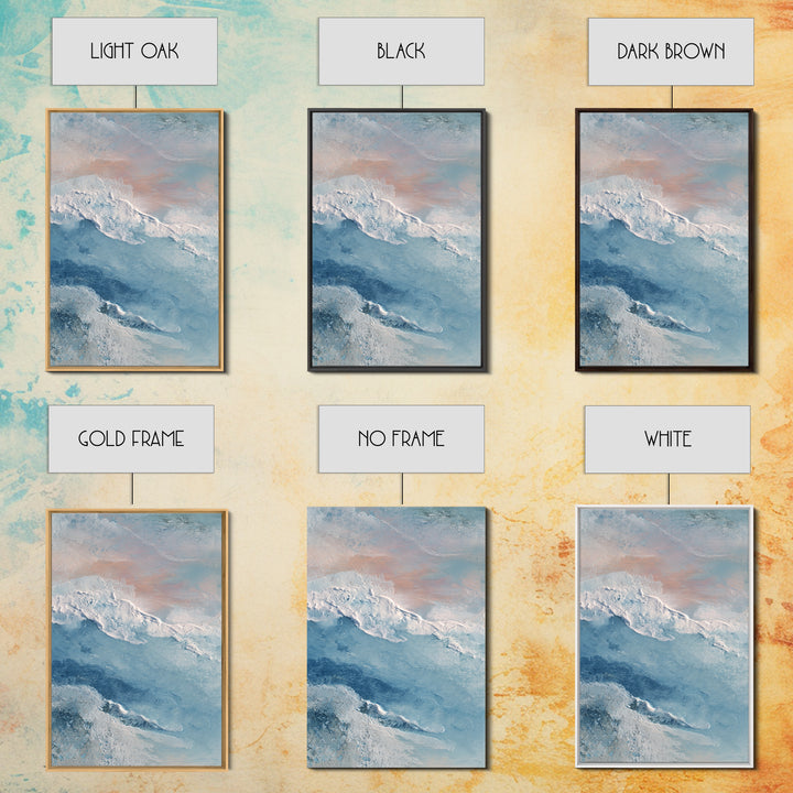 Abstract Breath Waves Canvas Print, Meditation Art, Wall Art, Living Room Decor, Abstract Art, Stillness, Boho Wall Decor, MED-2x3-14