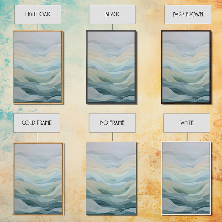 Abstract Breath Waves Canvas Print, Meditation Art, Modern Wall Art, Living Room Decor, Fine Art, Stillness, Buddha Wall Art, MED-2x3-62