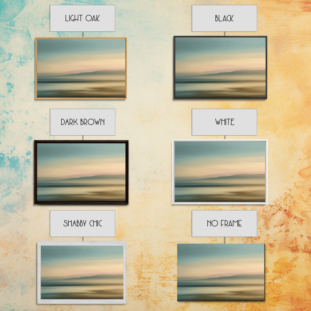 Soft Chakra Color Gradient Without Symbols Overload Canvas Print, Meditation Art, Neutral Wall Art, Living Room Decor, MED-3x2-38