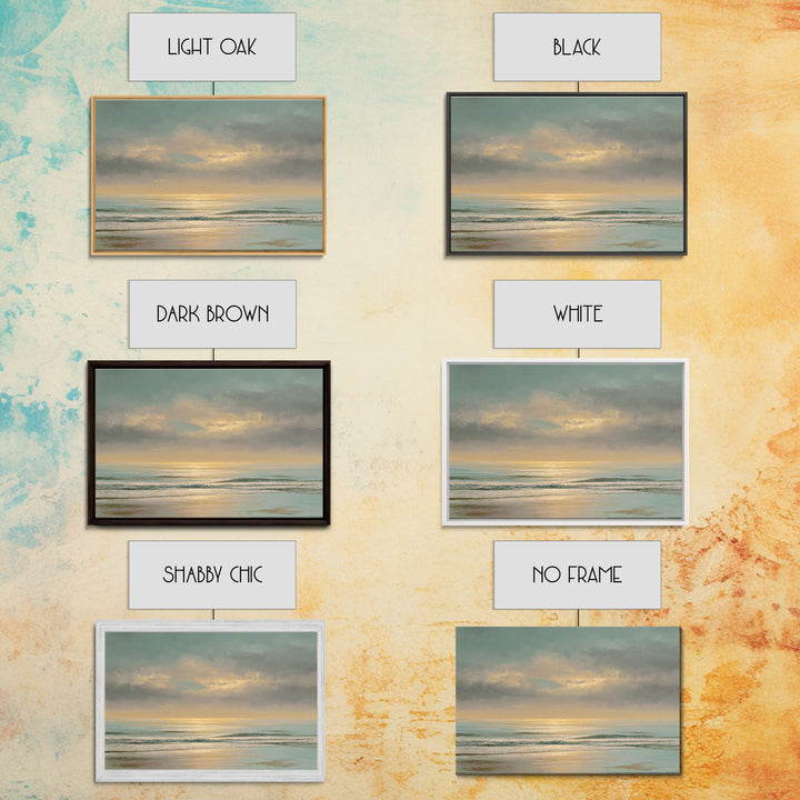 Ocean Horizon with Meditative Stillness Canvas Print, Meditation Art, Zen Home Decor, Living Room Decor, Fine Art, Stillness, MED-3x2-94