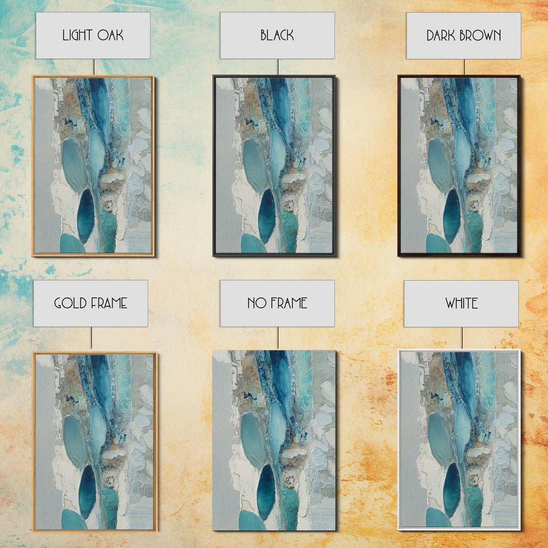 Squid in a Mysterious Midnight Sea Framed Canvas Print, Marine Life Art, Modern Art Print, Living Room Decor, Fine Art, Marine, MLA-2x3-75
