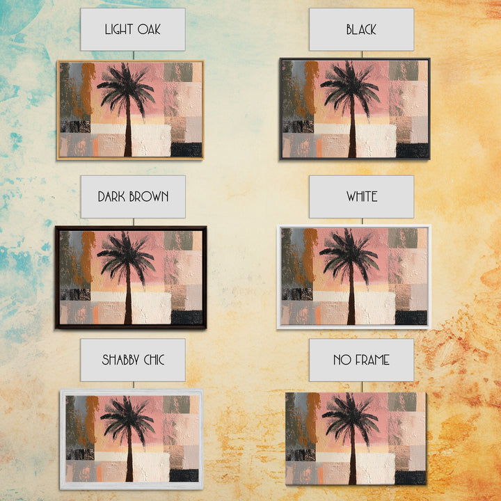 Stylized Palm Tree Canvas Print, Midcentury Modern Art, Living Room Wall Art, Living Room Decor, Fine Art, Retro, Luxury Decor, MMA-3x2-21
