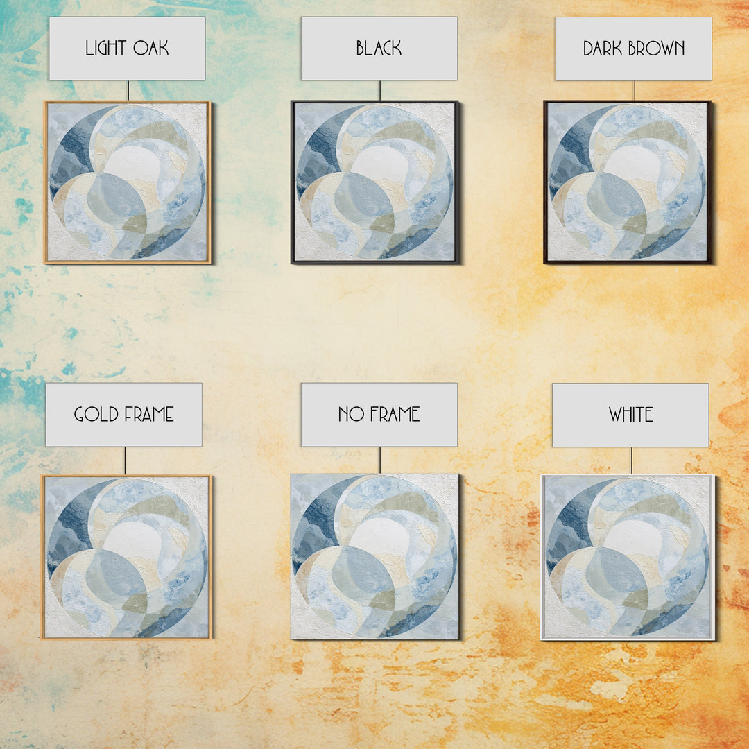 Subtle Marble Texture Framed Canvas Print, Medical Office Art, Medical Wall Art, Office Decor, Oil Painting, Calm, MOA-1x1-43