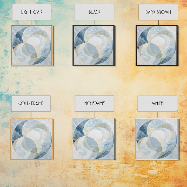 Subtle Marble Texture Framed Canvas Print, Medical Office Art, Medical Wall Art, Office Decor, Oil Painting, Calm, MOA-1x1-43