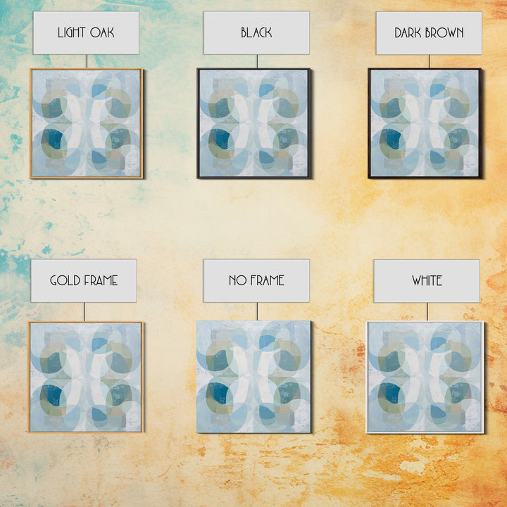 Calming Blue Abstract Canvas Print, Medical Office Art, Modern Decor, Office Decor, Abstract Art, Calm, Home Decor, Wall Decor, MOA-1x1-49