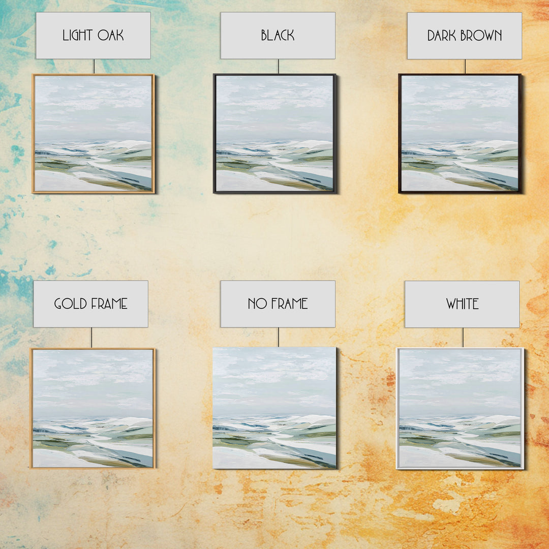 Large Neutral Landscape Framed Canvas Print, Medical Office Art, Brain Poster, Office Decor, Fine Art, Calm, Medical School, MOA-1x1-64