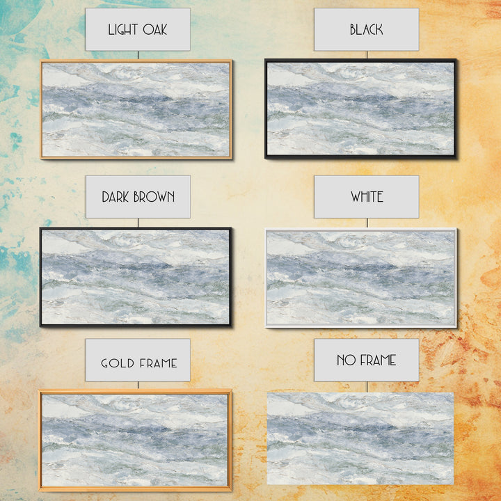 Subtle Marble Texture Canvas Print, Medical Office Art, Printable Wall Art, Office Decor, Oil Painting, Calm, Anatomy Wall Art, MOA-2x1-39