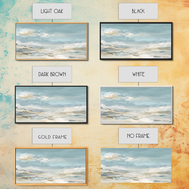 Sky and Cloud Scene Canvas Print, Medical Office Art, Medical Student Gift, Office Decor, Oil Painting, Calm, Anatomy Poster, MOA-2x1-53
