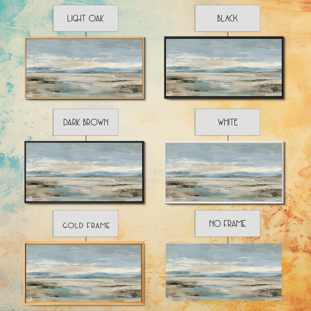 Large Neutral Landscape Framed Canvas Print, Medical Office Art, Brain Poster, Office Decor, Fine Art, Calm, Medical School, MOA-2x1-84
