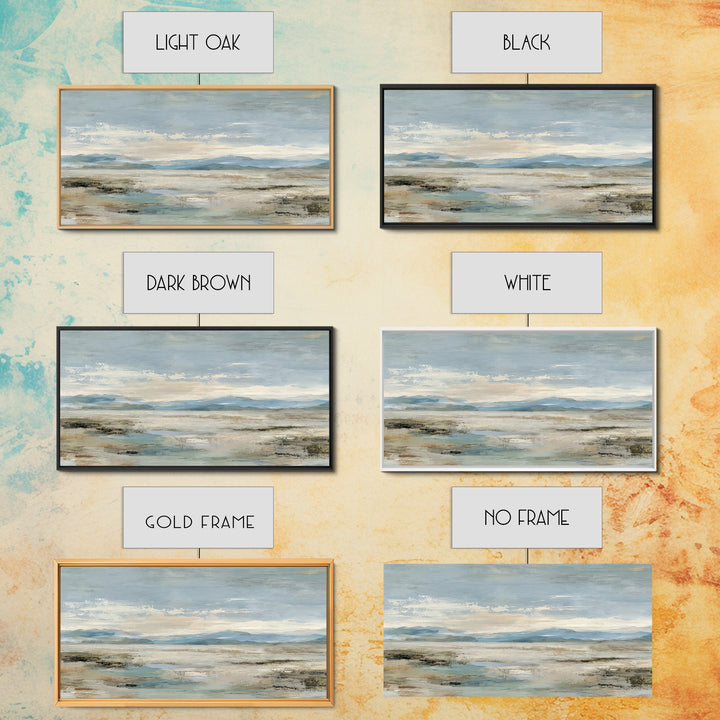Large Neutral Landscape Framed Canvas Print, Medical Office Art, Brain Poster, Office Decor, Fine Art, Calm, Medical School, MOA-2x1-84