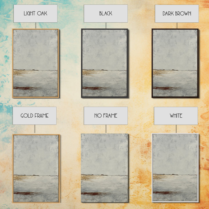 Peaceful Ocean Horizon Framed Canvas Print, Medical Office Art, Minimalist Decor, Office Decor, Calm, Dental Office Decor, MOA-2x3-12