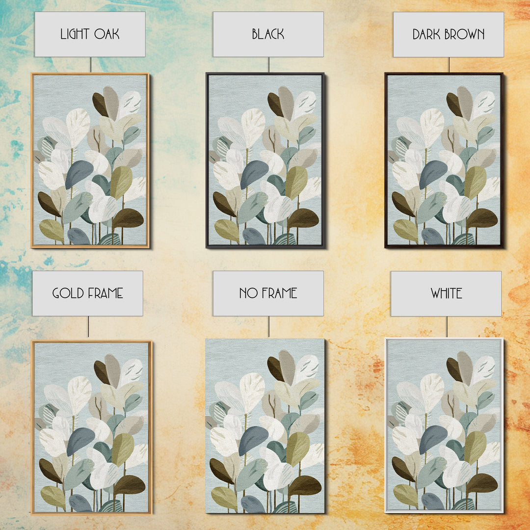 Clean Geometric Composition Framed Canvas Print, Medical Office Art, Room Decor, Office Decor, Abstract Art, Calm, MOA-2x3-18