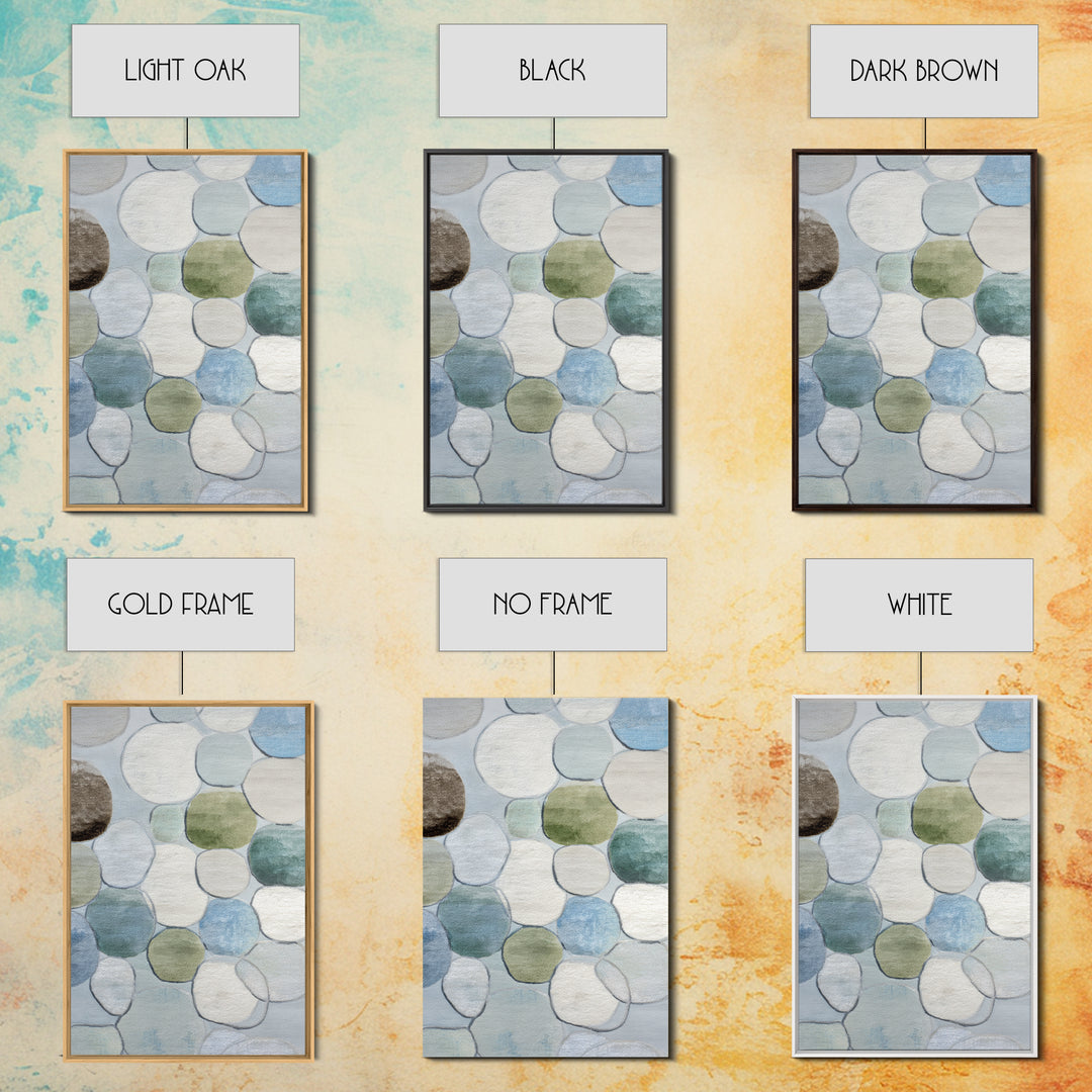 Abstract Cells and Circles as Soothing Pattern Framed Canvas Print, Medical Office Art, Digital Art, Office Decor, Abstract Art, MOA-2x3-37