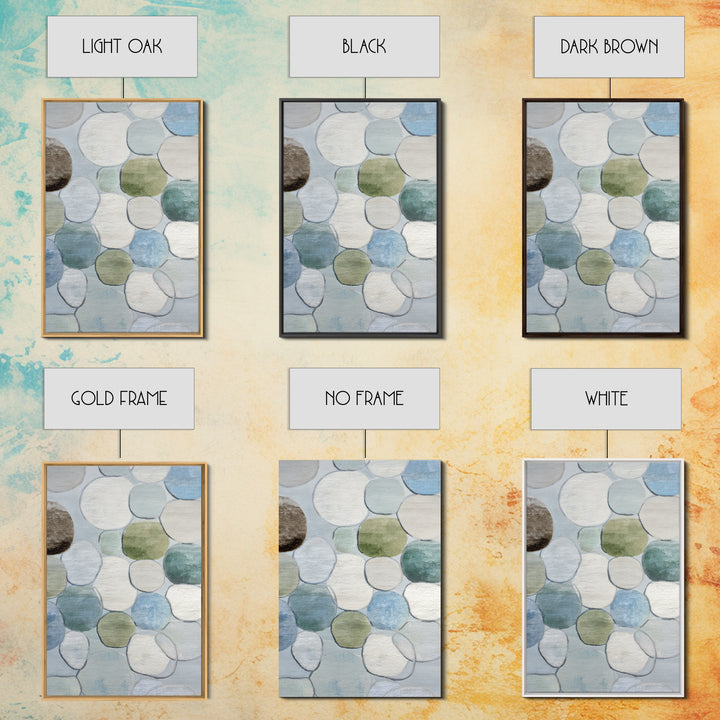 Abstract Cells and Circles as Soothing Pattern Framed Canvas Print, Medical Office Art, Digital Art, Office Decor, Abstract Art, MOA-2x3-37