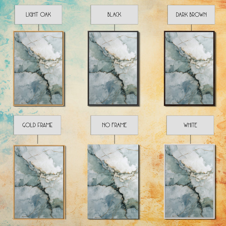 Subtle Marble Texture Framed Canvas Print, Medical Office Art, Room Decor, Office Decor, Oil Painting, Calm, MOA-2x3-51