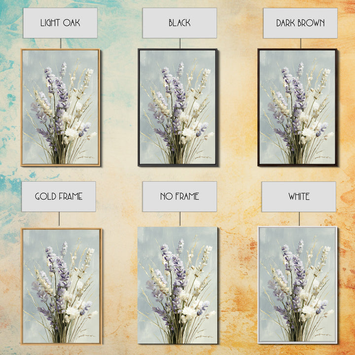 Lavender Botanical Still Life Framed Canvas Print, Medical Office Art, Printable Art, Office Decor, Watercolor Art, Calm, MOA-2x3-53