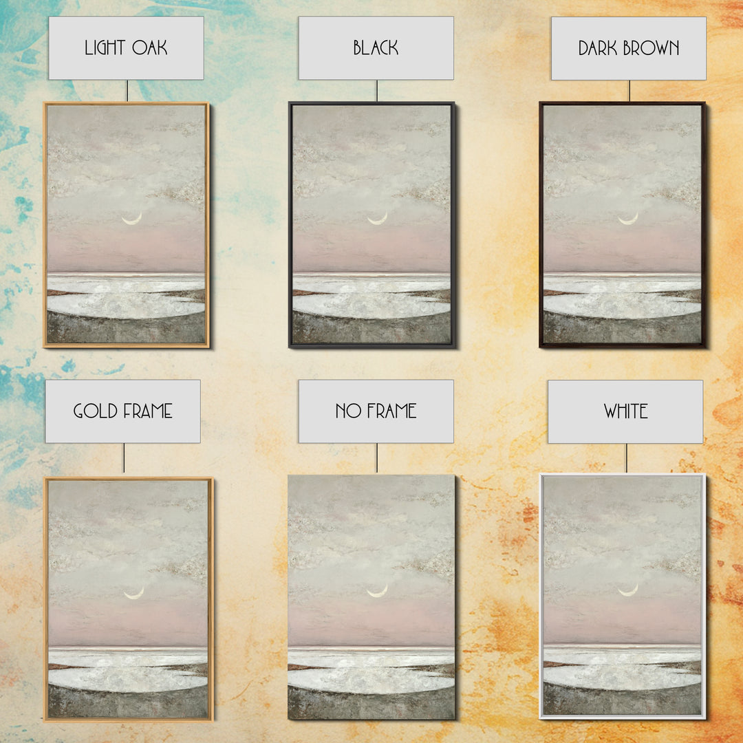 Peaceful Ocean Horizon Framed Canvas Print, Medical Office Art, Wall Art, Office Decor, Fine Art, Calm, Printable Card, MOA-2x3-60