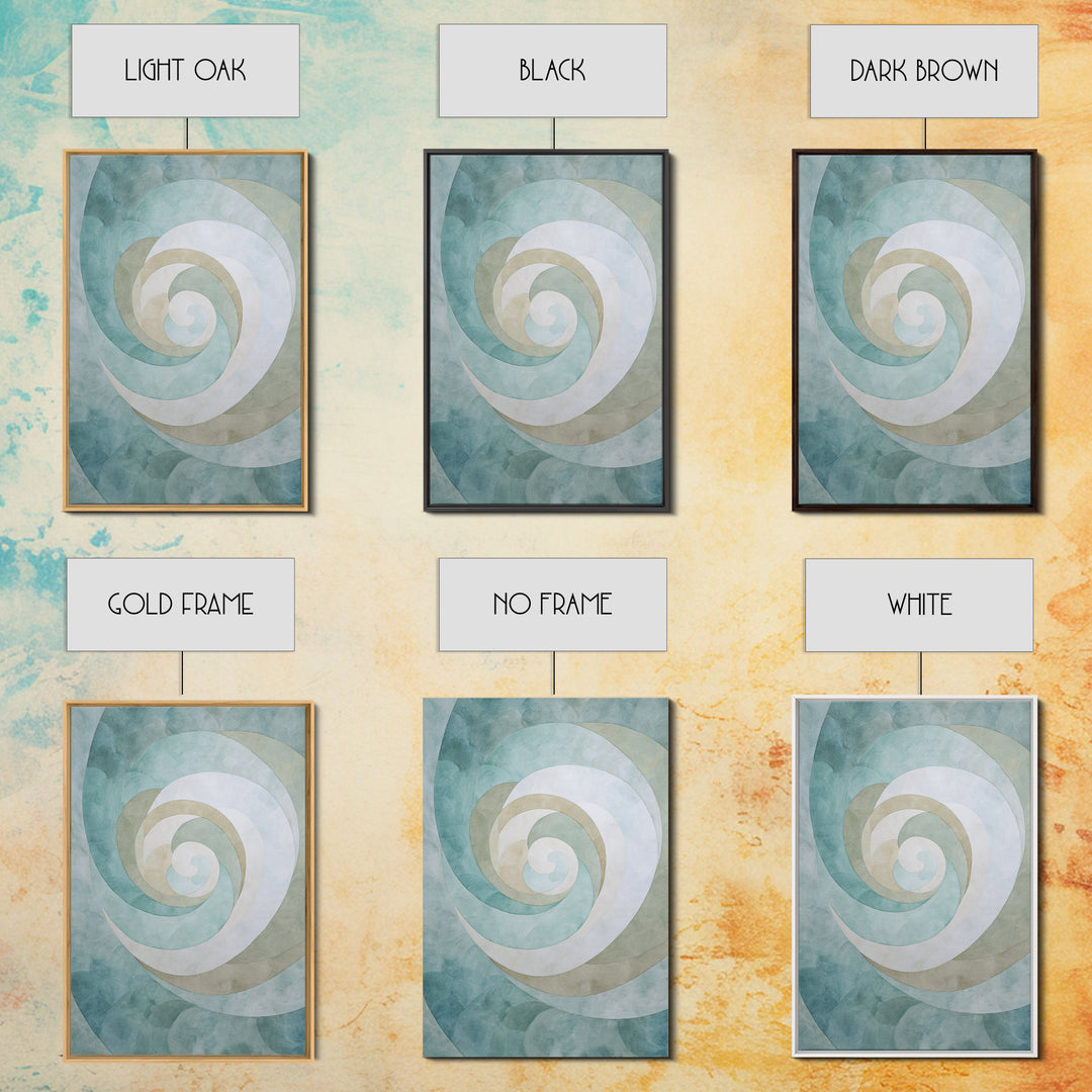 Abstract Healing Spiral Canvas Print, Medical Office Art, Digital Wall Art, Office Decor, Fine Art, Calm, Healthcare Wall Art, MOA-2x3-71