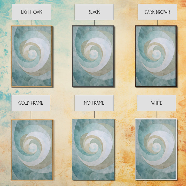 Abstract Healing Spiral Canvas Print, Medical Office Art, Digital Wall Art, Office Decor, Fine Art, Calm, Healthcare Wall Art, MOA-2x3-71
