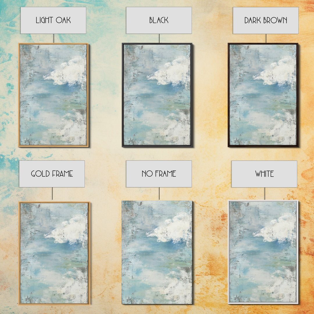 Calming Blue Abstract Canvas Print, Medical Office Art, Medical Art, Office Decor, Fine Art, Calm, Biology Art, Nurse Wall Art, MOA-2x3-81