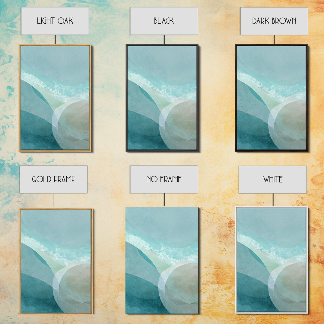 Calming Blue Abstract Canvas Print, Medical Office Art, Wall Decor, Office Decor, Abstract Art, Calm, Medical Office Decor, MOA-2x3-9