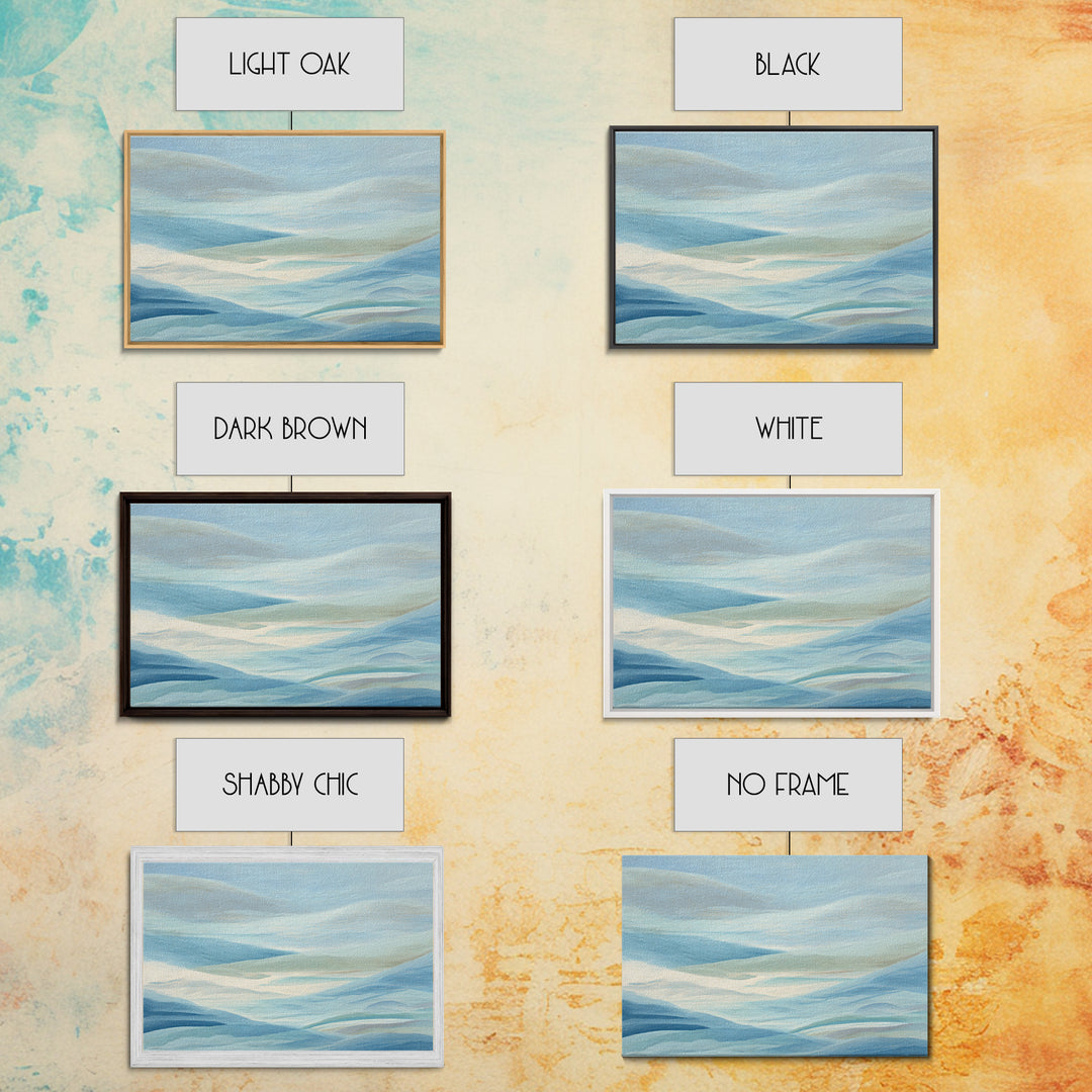 Calming Blue Abstract Canvas Print, Medical Office Art, School Nurse Art, Office Decor, Abstract Art, Calm, Luxury Decor, MOA-3x2-29