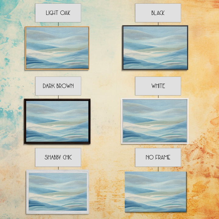 Calming Blue Abstract Canvas Print, Medical Office Art, School Nurse Art, Office Decor, Abstract Art, Calm, Luxury Decor, MOA-3x2-29