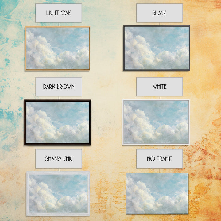 Sky and Cloud Scene Canvas Print, Medical Office Art, Educational Poster, Office Decor, Oil Painting, Calm, Fine Art Print, MOA-3x2-37