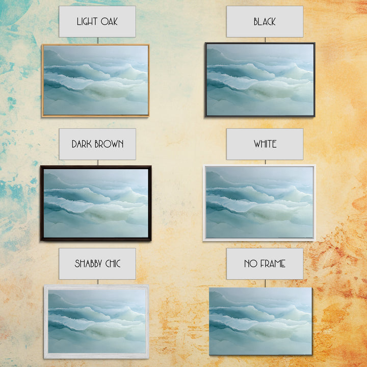 Calming Blue Abstract Canvas Print, Medical Office Art, School Nurse Art, Office Decor, Abstract Art, Calm, Luxury Decor, MOA-3x2-53