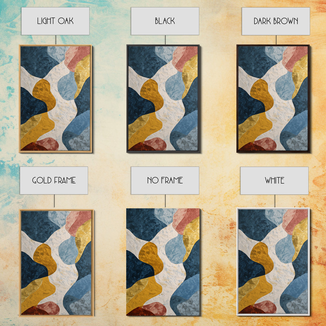 Large Marble Texture Abstract Framed Canvas Print, Modern Art, Boho Decor, Living Room Decor, Abstract Art, Modern, Wall Decor, MOD-2x3-48